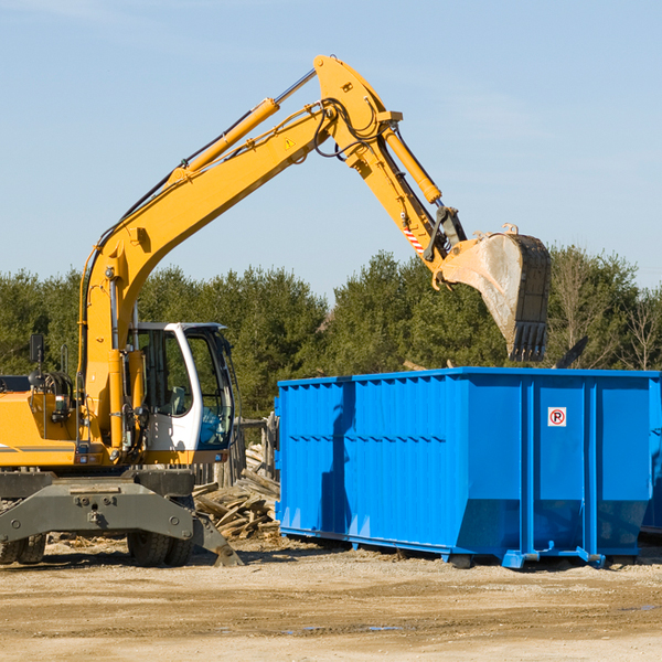 are there any restrictions on where a residential dumpster can be placed in West Hempstead